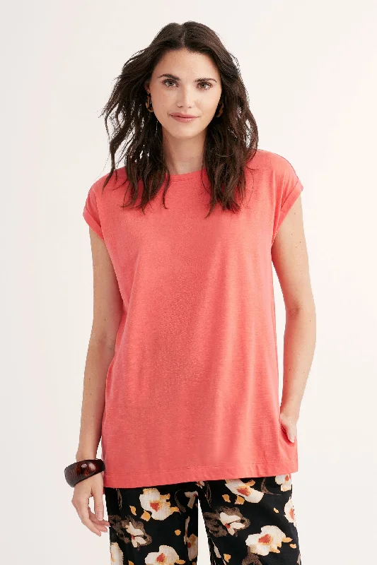 T-shirt manches dolman en jersey - Femme