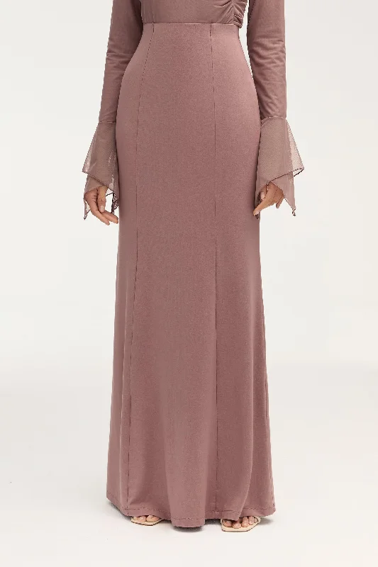 Andrea Jersey Maxi Skirt - Twilight Mauve