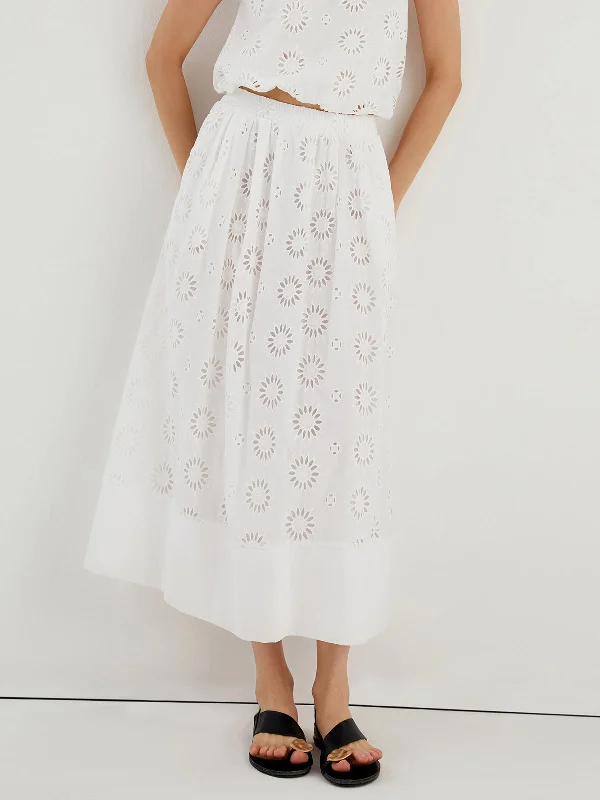 BerryBetty - Sunflowers Eyelet Skirt