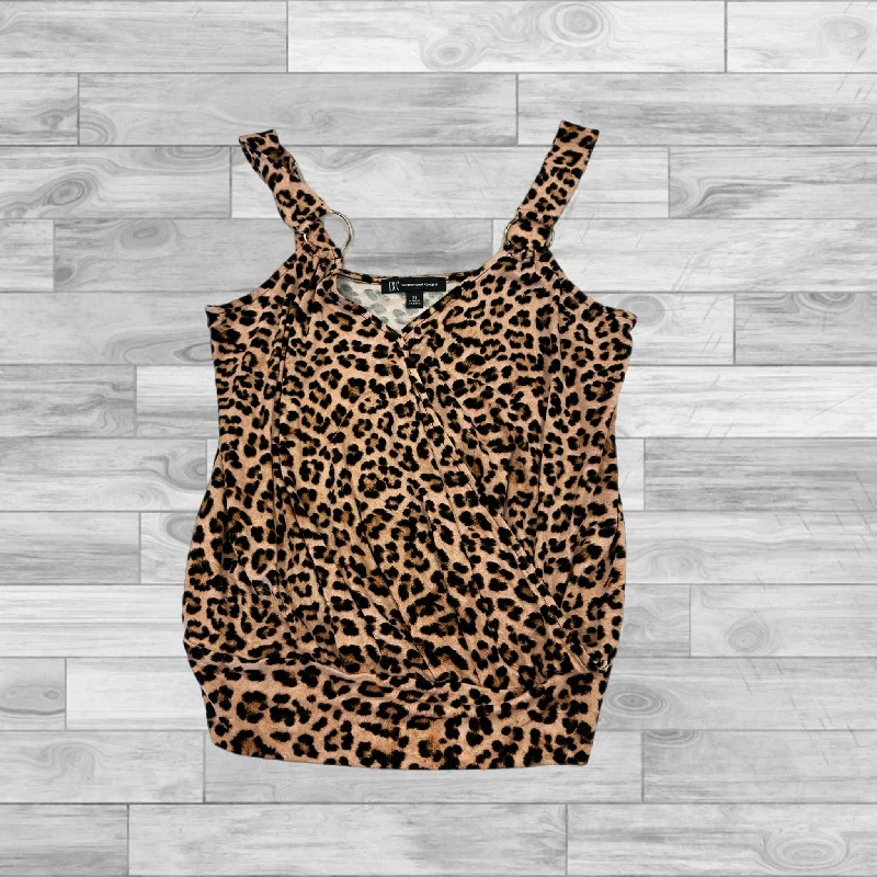 Top Sleeveless By Inc In Animal Print, Size: Xs