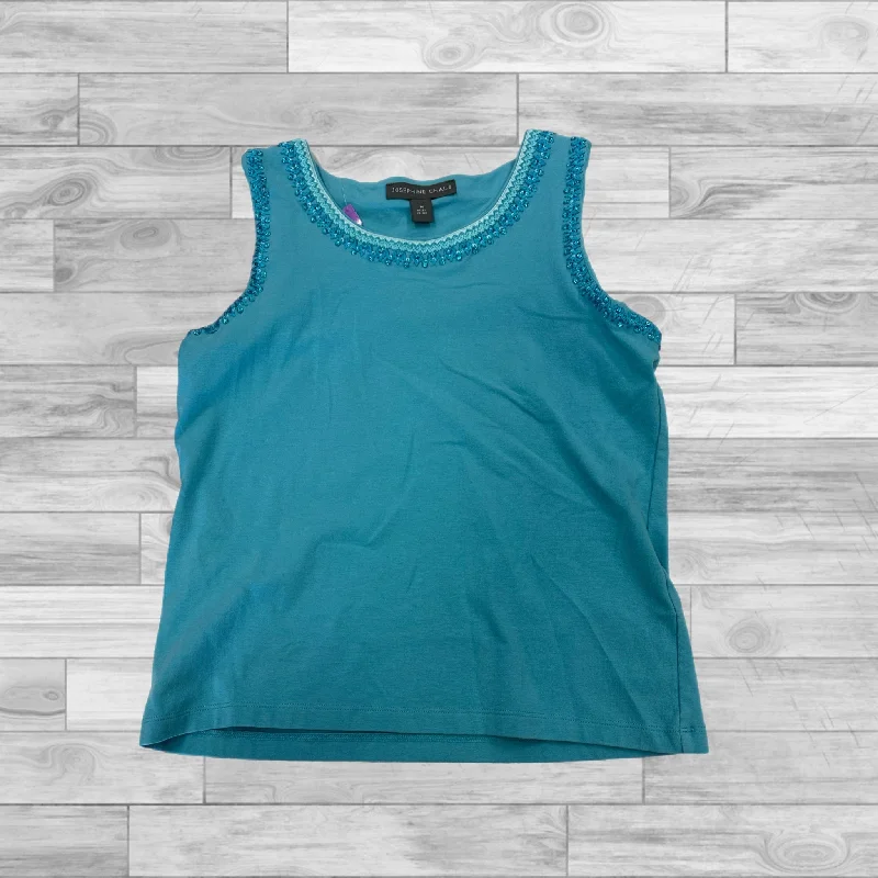 Top Sleeveless By Josephine Chaus In Blue, Size: M