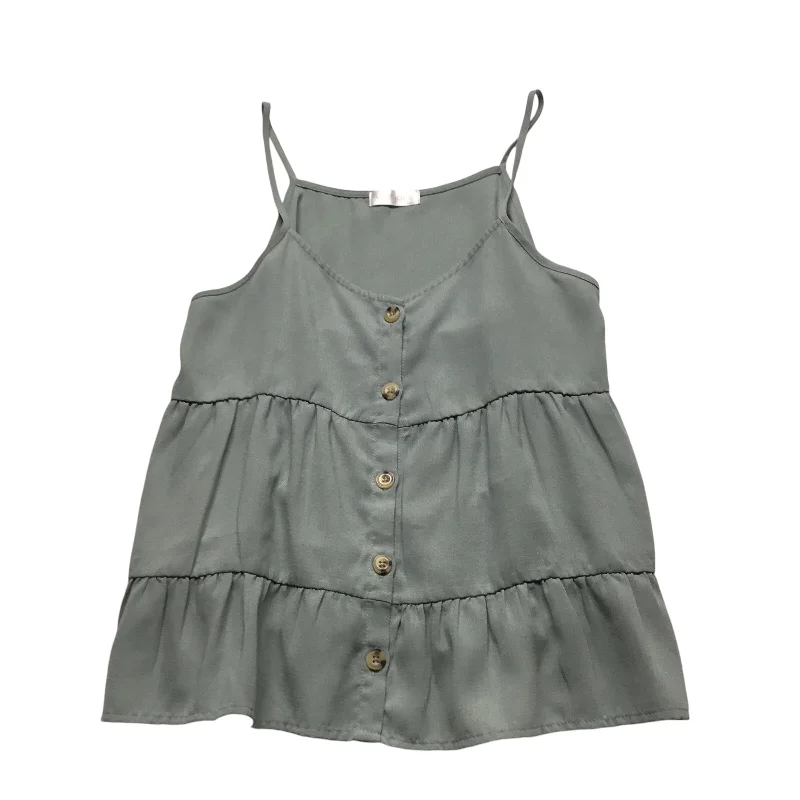 Top Sleeveless By Vestique In Green, Size: M