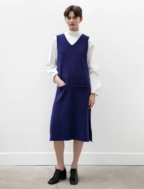 Over Dress Knit French Blue