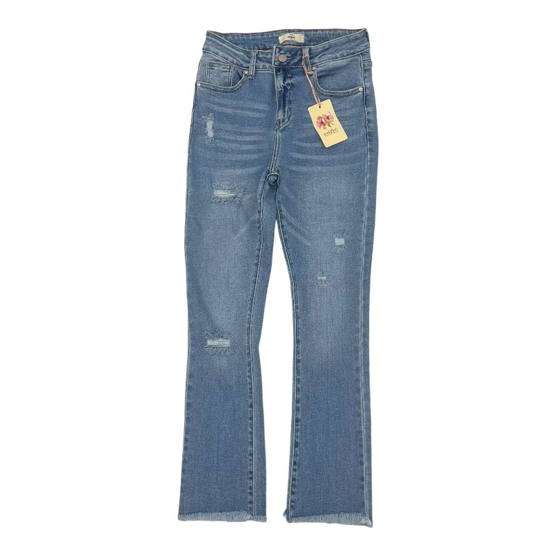 Jeans Straight By Entro In Blue Denim, Size:S