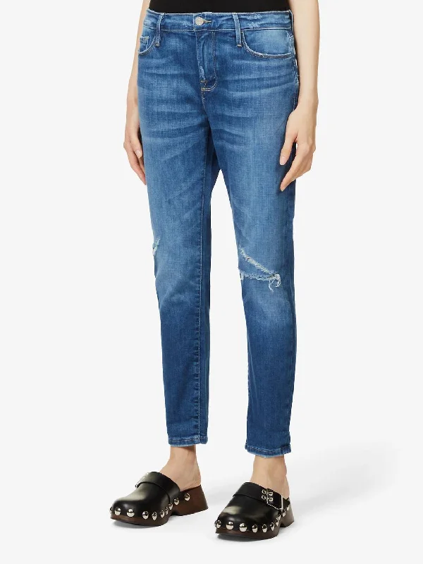 Le Garcon Mid Rise Jeans In Agecroft Destruct