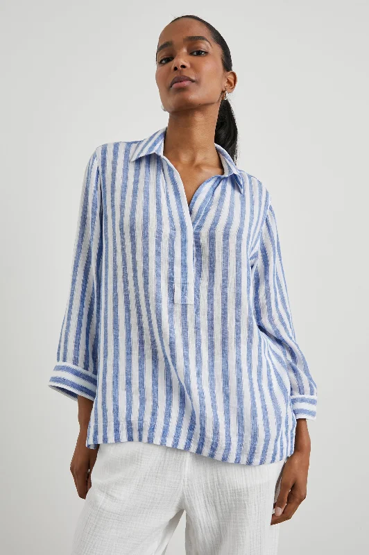 BANKS TOP - CASABLANCA STRIPE