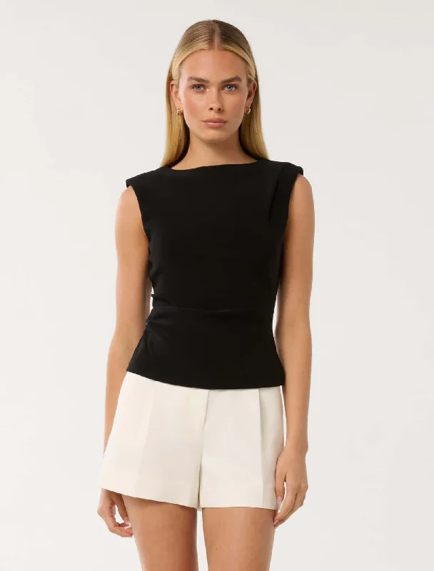 Chloe Shoulder Pad Top