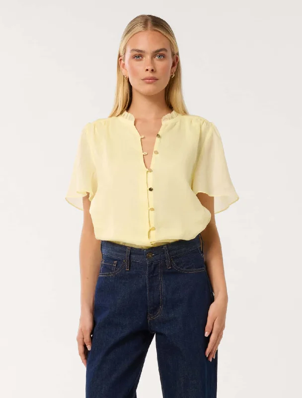 Madison Flute Sleeve Blouse