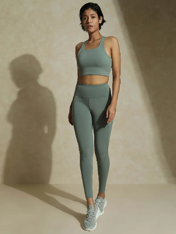 Light Sage High Impact Action Bra & Aura Leggings