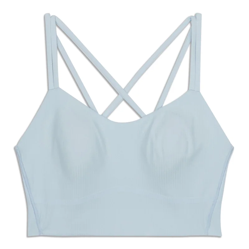 Like A Cloud Ribbed Longline Bra - Resale