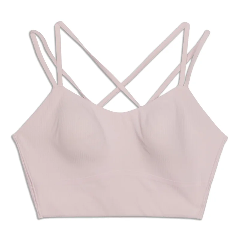 Like A Cloud Ribbed Longline Bra - Resale