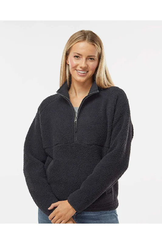 Boxercraft Womens Everest 1/4 Zip Sweatshirt - Black