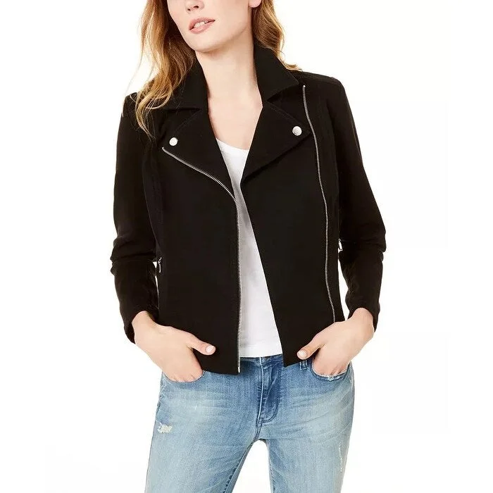 Maison Jules Women's Moto Jacket Black Size Medium