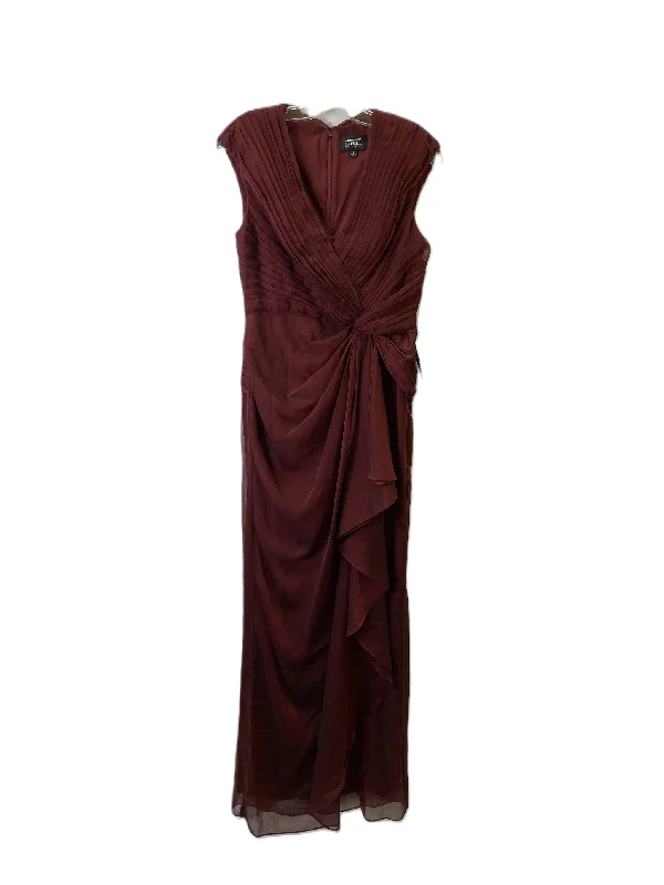 Dress Party Long By Adrianna Papell In Red, Size: S