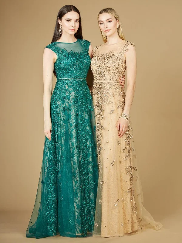 Lara Dresses 29250 Long Cap Sleeve Evening Gown