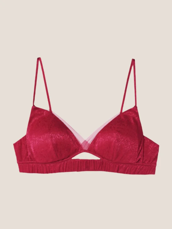 RED Limited Edition Silk Triangle Bra