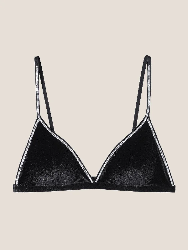 Velvet Triangle Bralette